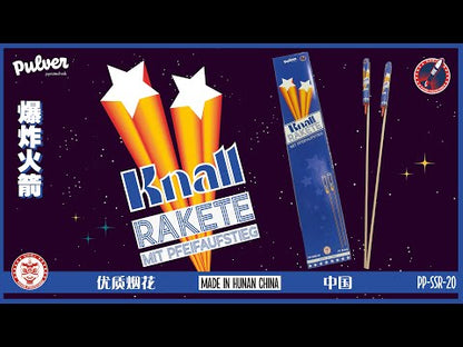 Pulver Pyrotechnik Knallraketen mit Pfeifaufstieg PP-SSR-20