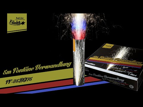 Funke 5m Fontäne mit Verwandlung Einzeln